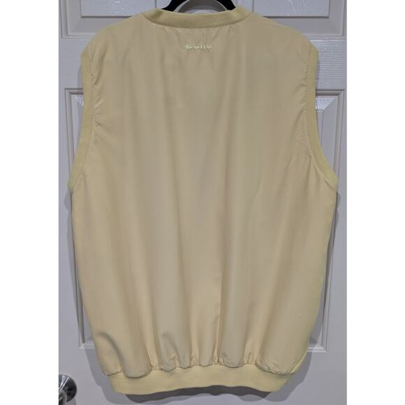 Bolle Golf Pullover V Neck Yellow Vest sz XL - Picture 3 of 4